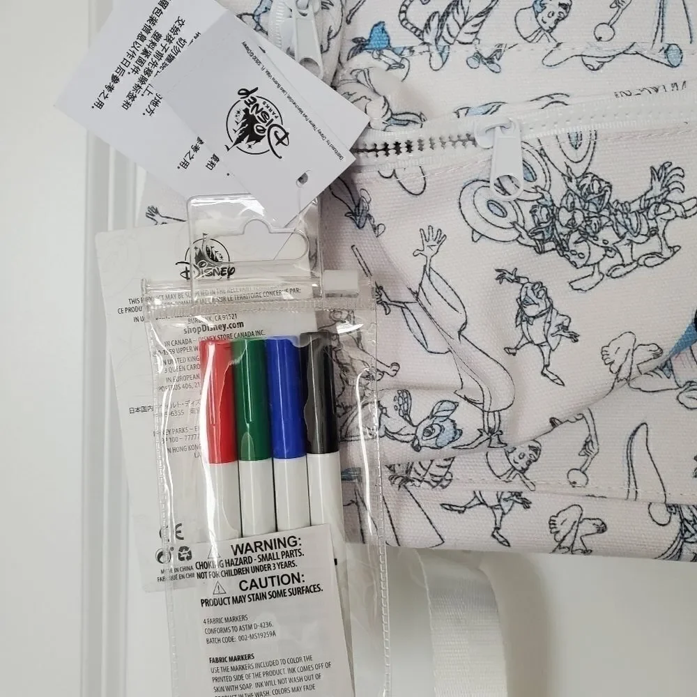 Disney Parks Ink & Paint Colorable Backpack‎